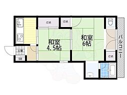 藤井文化 2Kの間取図画像