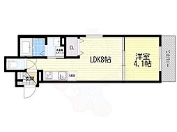 サウスブルー我孫子 1LDKの間取図画像