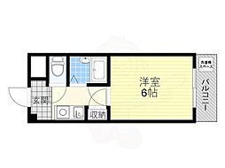 マンションライツ 1Kの間取図画像