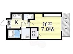 エヌエムキャトフヴァントワ 1Kの間取図画像