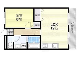 マスターズ・エル綾園20 1LDKの間取図画像