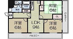 アーベインコート 3LDKの間取図画像