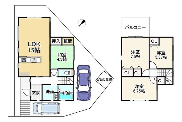間取りを拡大表示