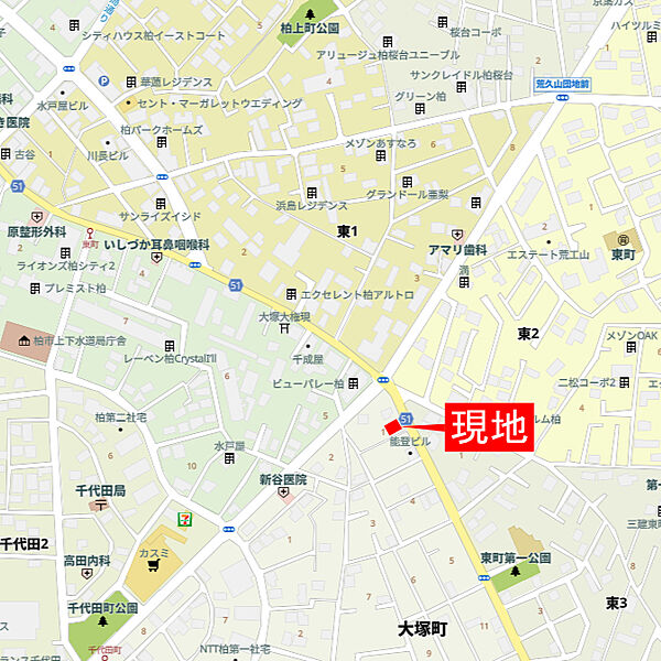 地図を拡大表示