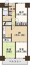 松原アーバンコンフォート 3LDKの間取図画像