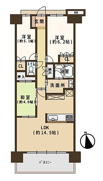 間取りを拡大表示