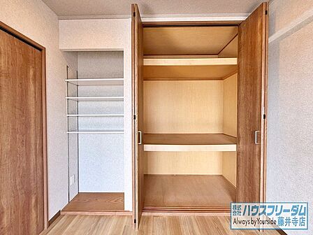 各居室収納確保されていますのでお部屋を広く使えます