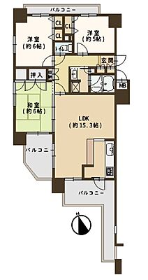 間取り クレール諏訪ノ森マリーニア 5階/5Ｆ