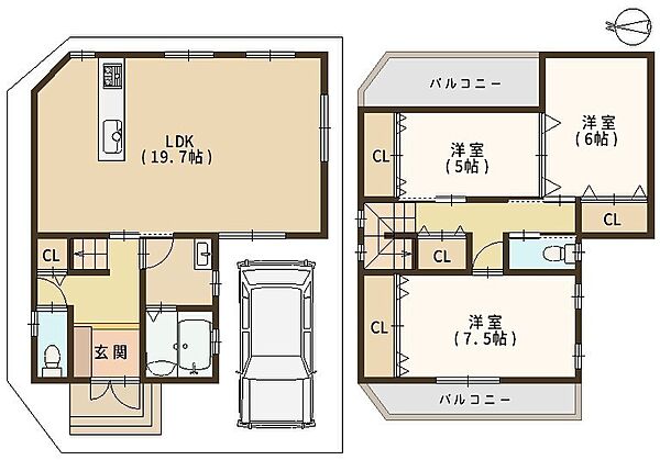 間取りを拡大表示