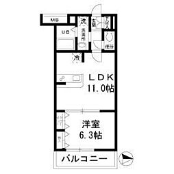 間取図画像 1LDK
