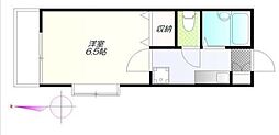 ヴィクトリーハイツ 1Kの間取図画像