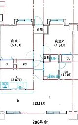 ラフィネ立川 2階/206