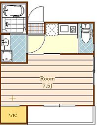 アルク田無 1Kの間取図画像