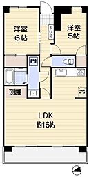 メゾングローリー 2LDKの間取図画像