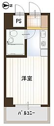 グローリア初穂武蔵境 ワンルームの間取図画像