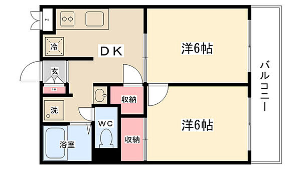 グレイスガーデン ｜東京都町田市森野4丁目(賃貸アパート2DK・2階・41.07㎡)の写真 その2