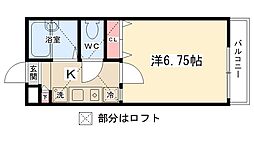 ロッシェル古淵第5 1Kの間取図画像