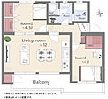 六ツ川台団地1-5号棟1階1,480万円
