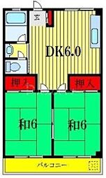 間取図画像 2DK