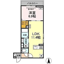 間取図画像 1LDK