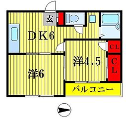 間取図画像 2DK