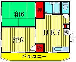 間取図画像 2DK