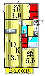 間取図画像 2LDK