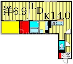 間取図画像 1LDK