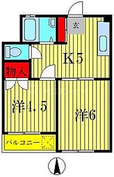 間取図画像 2DK