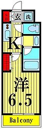 diPS亀有駅前 1Kの間取図画像