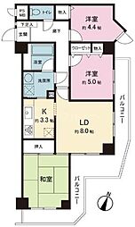 ライオンズマンション柴又第2 3LDKの間取図画像