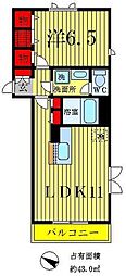 レジデンス・レ・セゾン 1LDKの間取図画像
