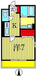 グラン・レジデンス 1Kの間取図画像