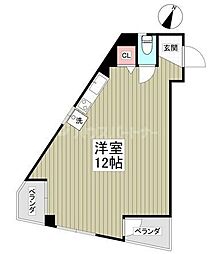 プチメゾンアオト ワンルームの間取図画像