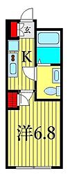 Soleado 1Kの間取図画像