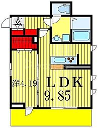 フローラ 1LDKの間取図画像