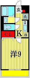 グランドソレーユBABA2 1Kの間取図画像