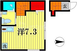 BrightHouse亀有 ワンルームの間取図画像