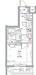 CREVISTA高砂2 1Kの間取図画像