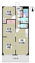 ハイツみさと公園 3階