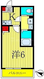 GRADUS八潮II 1Kの間取図画像