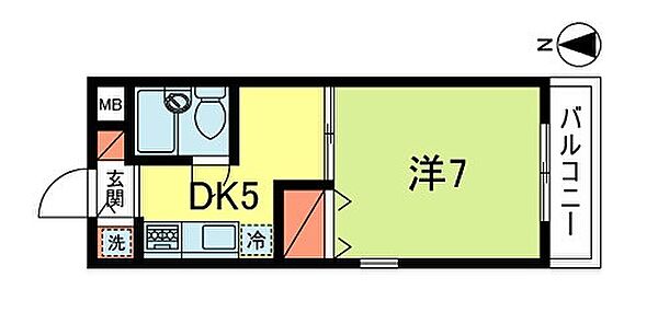 東京都杉並区天沼２丁目(賃貸マンション1K・3階・25.73㎡)の写真 その2
