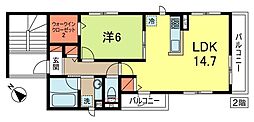 フォーサイド荻窪A 1LDKの間取図画像