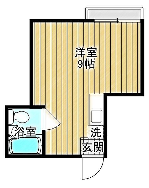 メゾンササキ 208｜東京都足立区辰沼(賃貸アパート1R・2階・19.00㎡)の写真 その2