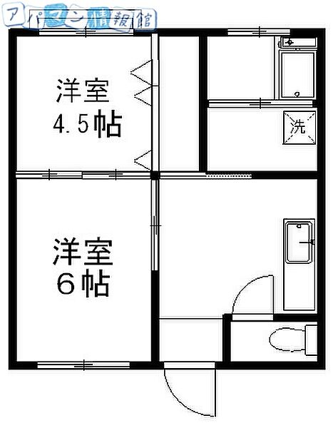 シラクラハイツ ｜新潟県新潟市中央区本町通5番町(賃貸アパート2K・3階・34.71㎡)の写真 その2