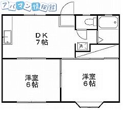 間取図画像 2DK
