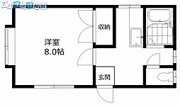 グリーンハイツ 1Kの間取図画像