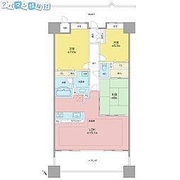 ザ・タワー新潟 3LDKの間取図画像