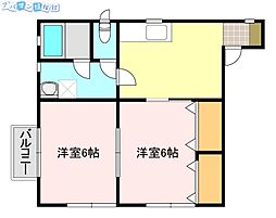 ファーストブランチ 2DKの間取図画像