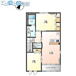 フォルビート 2LDKの間取図画像